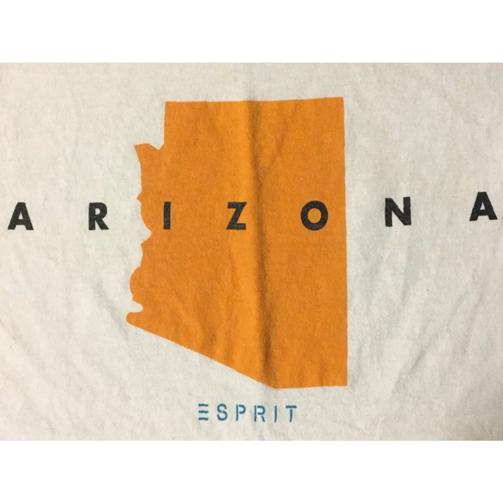 Esprit VINTAGE ESPRIT Arizona Faded Spellout Shirt M USA Track Skate Surf Grunge 90s 80s White Men M Regulations: no refunds Size US M / EU 48-50 / 2 - 2 Thumbnail