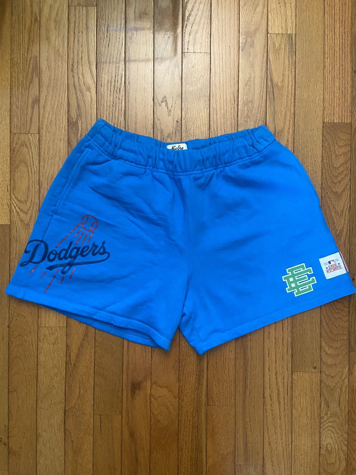 Eric Emanuel × MLB Eric Emanuel EE LA Dodgers Sweat Short Blue Size US 34 / EU 50 - 1 Thumbnail
