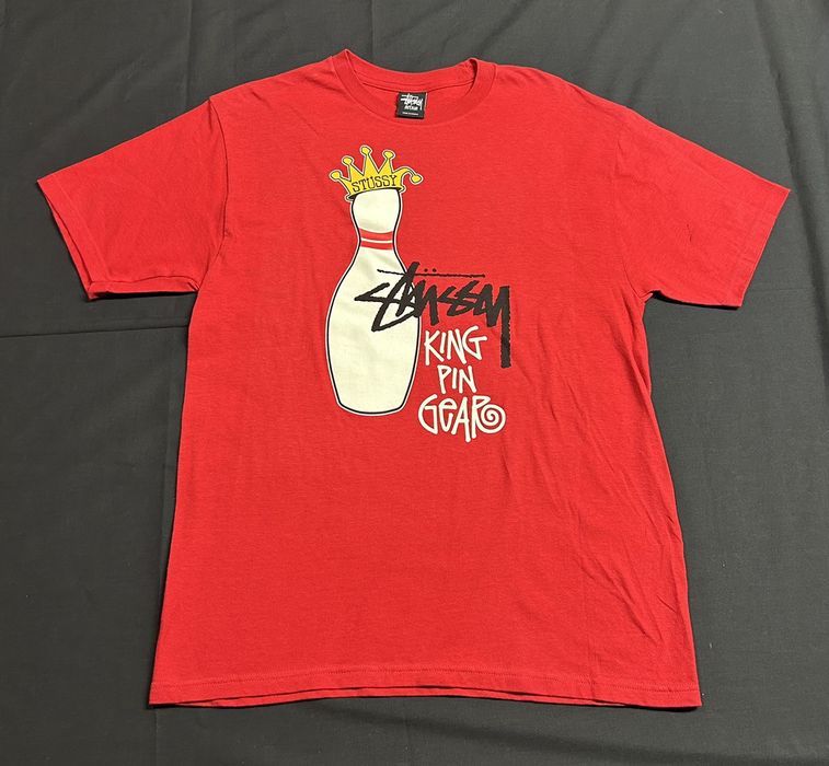 Stussy Rare Y2k Stussy King Pin Gear T Shirt Red New | Grailed