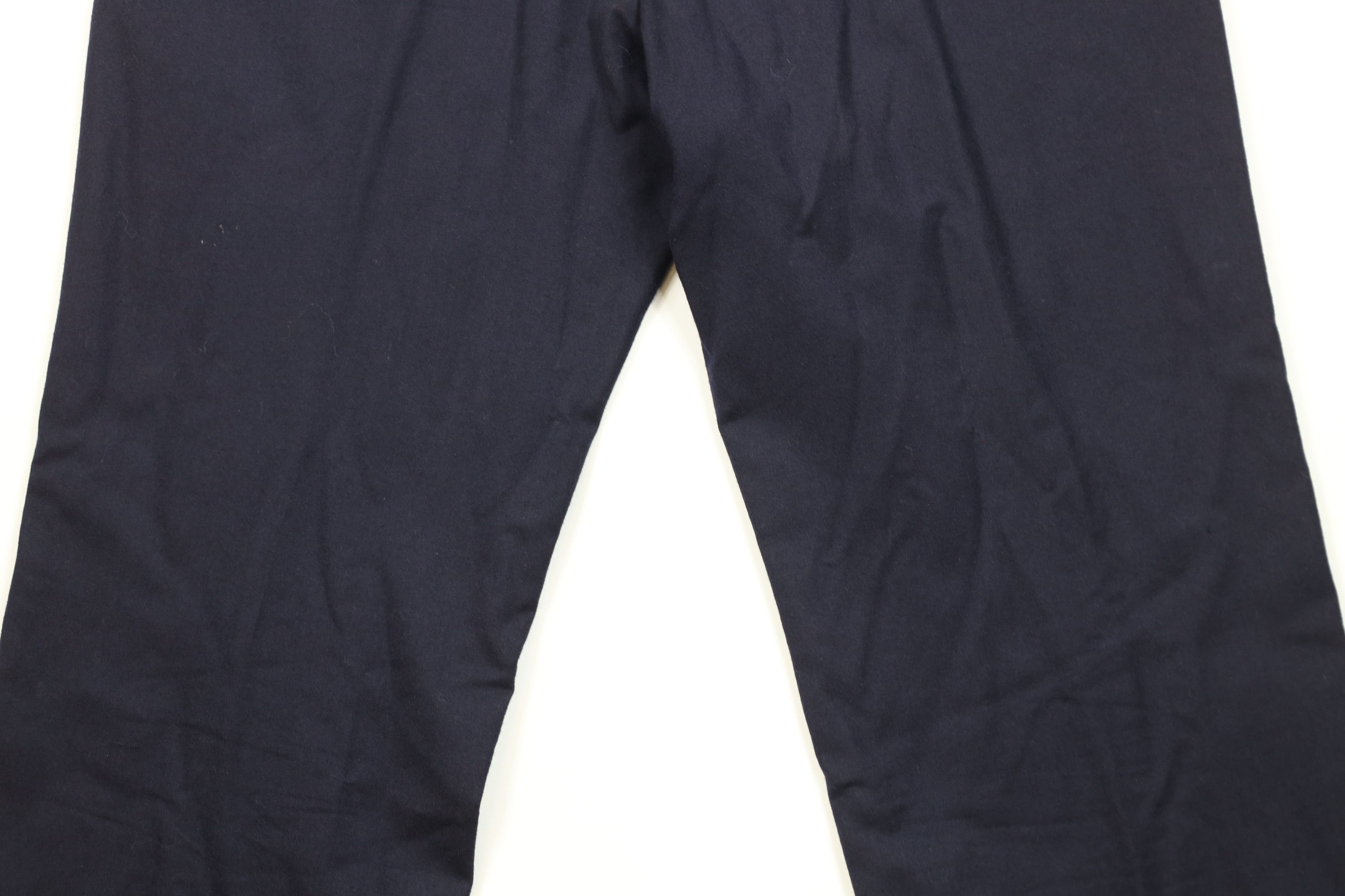 Vintage Vintage 70s Streetwear Wool Wide Leg Chino Pants Blue USA Size US 34 / EU 50 - 11 Thumbnail