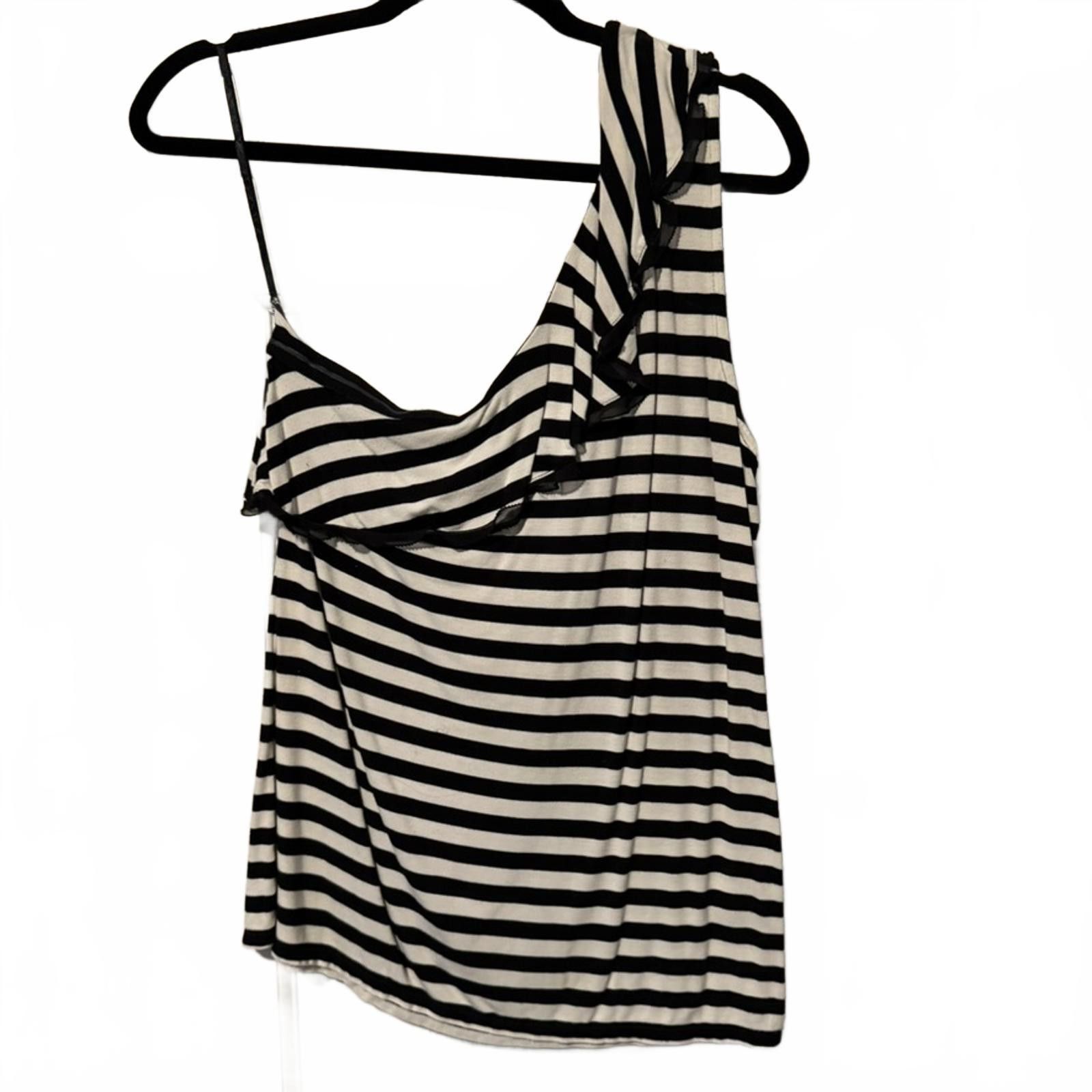 Other White House Black Market Black and White Top Size Large Size L / US 10 / IT 46 - 5 Thumbnail