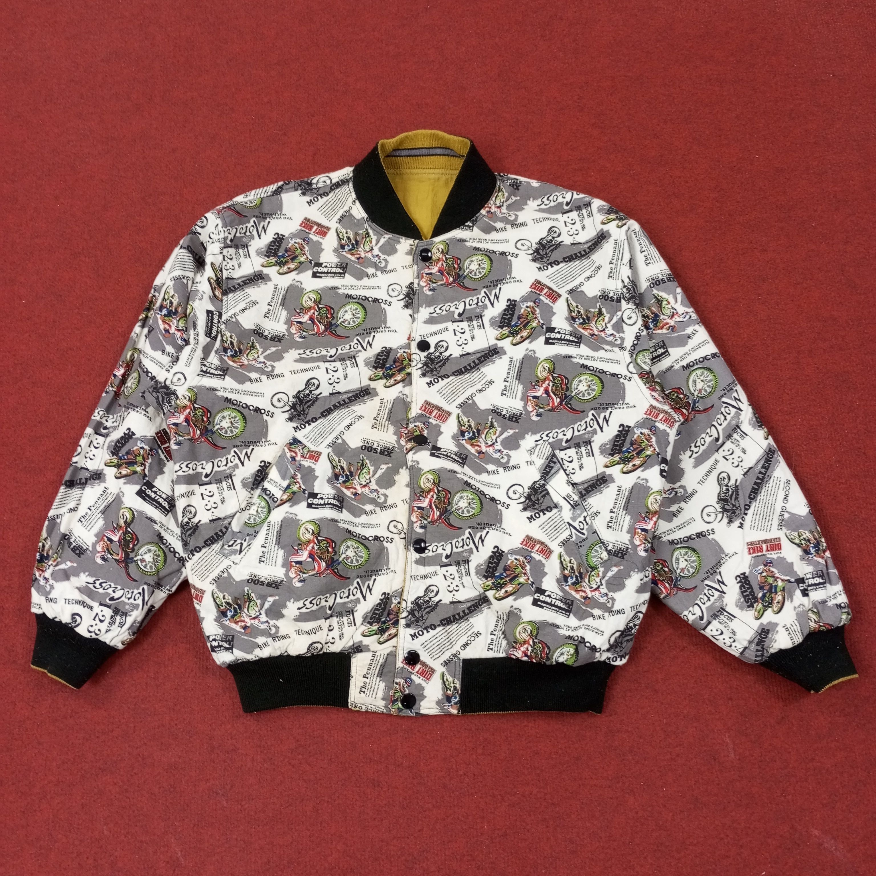Vintage Mugen Honda Motorsports Custom Art Reversible Jacket c247n6 Size US M / EU 48-50 / 2 - 8 Thumbnail