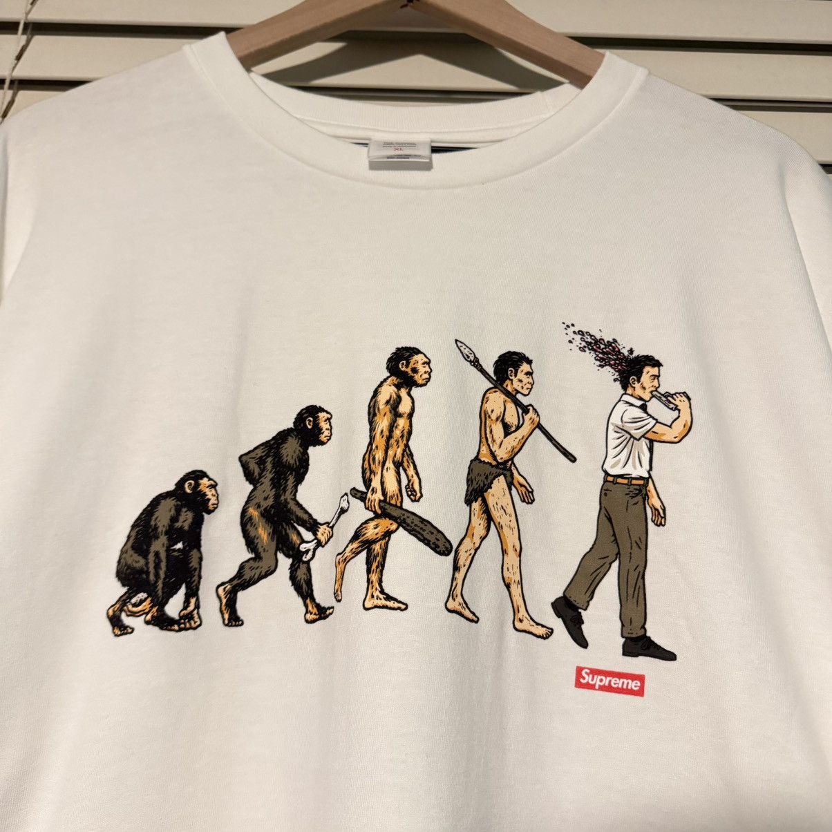 Supreme SS 26 SUPREME SEAN CLIVER EVOLUTION GRAPHIC TEE GRUNGE ERD Size US XL / EU 56 / 4 - 3 Thumbnail