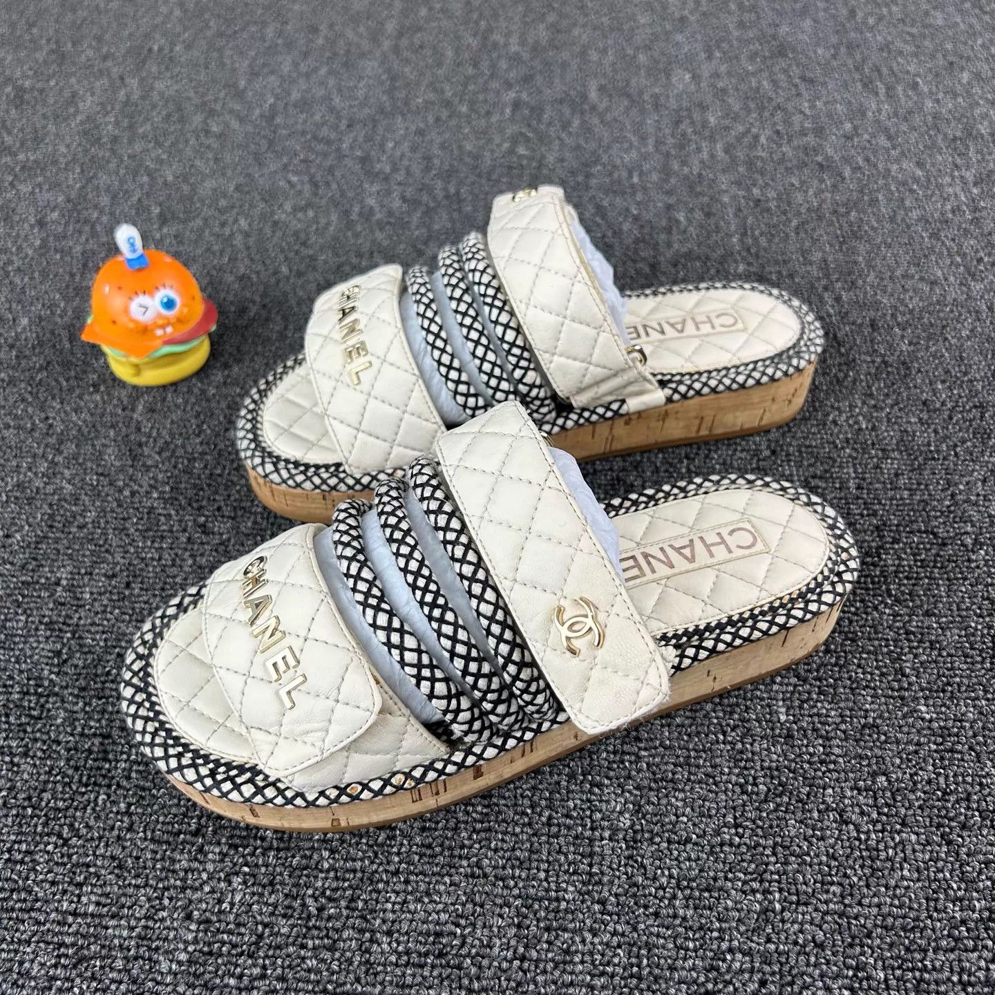 Chanel Chanel Women's Quilted Slippers Size 36 Size US 5.5 / IT 35.5 - 1 Thumbnail