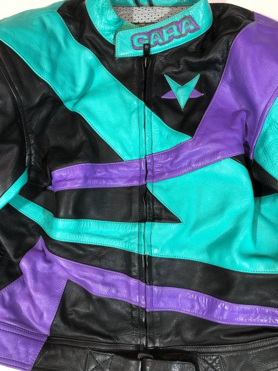 Other Cara Sugo Leather Moto Racing Jacket Vintage Size US M / EU 48-50 / 2 - 8 Thumbnail