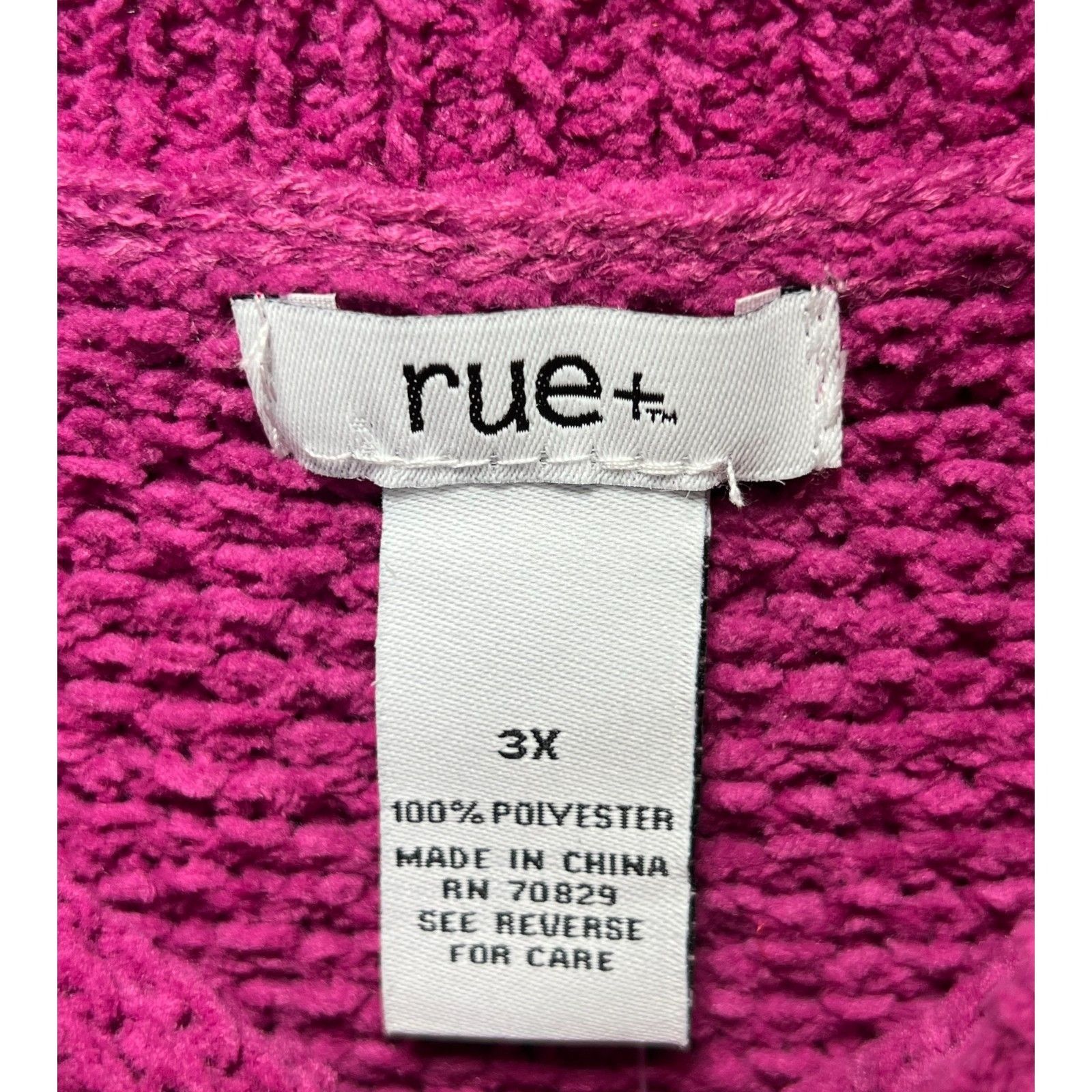 Other Rue + - Women's Long Sleeve Round Neck Crochet Sweater - Pin Size 3XL / US 20-22 - 8 Thumbnail