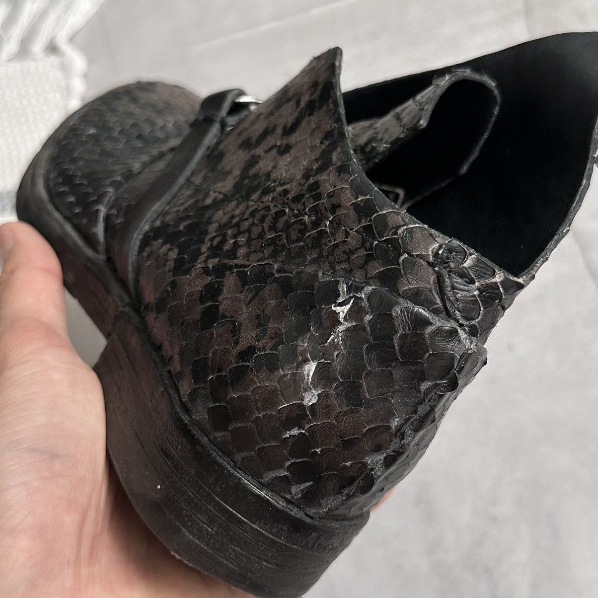 A.S.98 RARE AS 98 Airstep Vintage Straps Boots Faux Python Leather Size US 7 / IT 37 - 18 Thumbnail