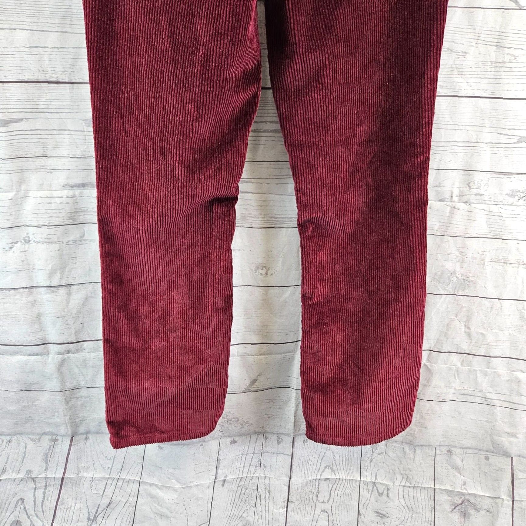 Vintage Universal Thread Womens Corduroy Pants Bootcut Ankle Sz 00 Maroon Mid Rise Size 24" / US 00 / IT 34 - 5 Thumbnail