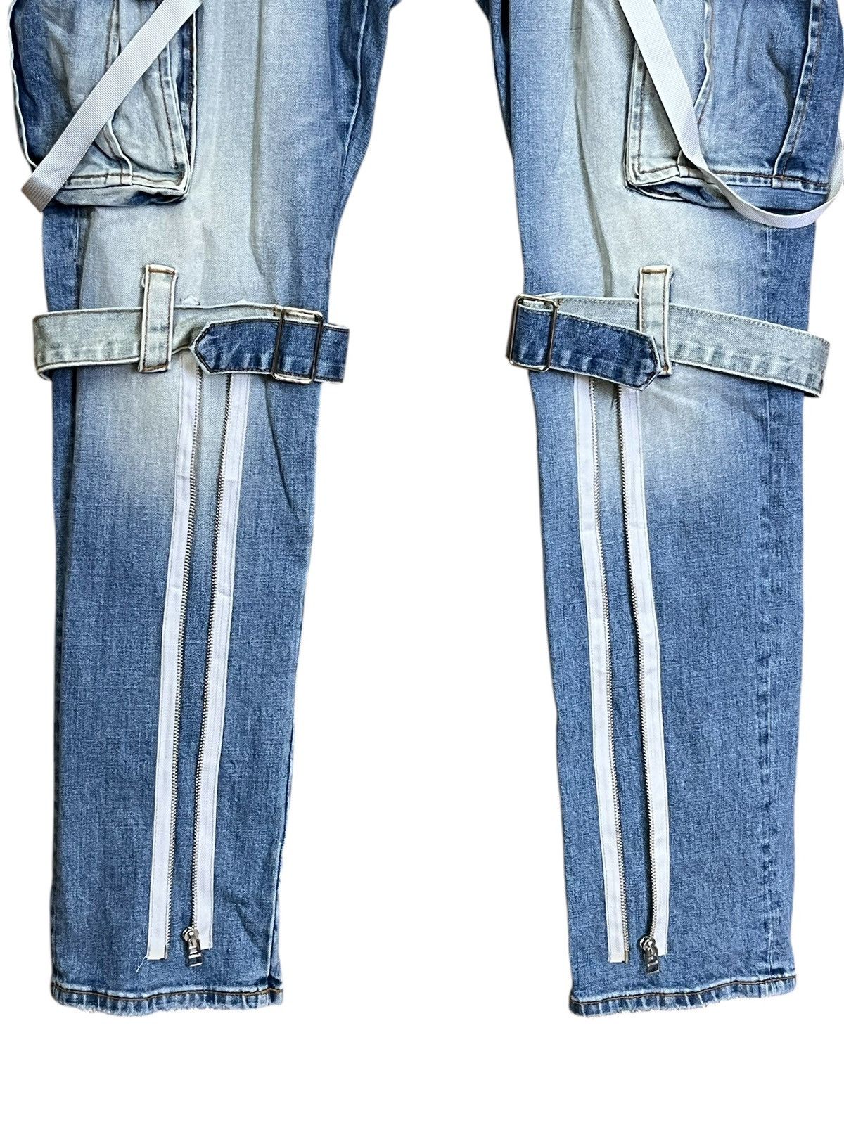 Cult Of Individuality JAPANESE CULT OF INDIVIDUALITY ROCKER CARGO BONDAGE JEANS Size US 39 - 3 Thumbnail