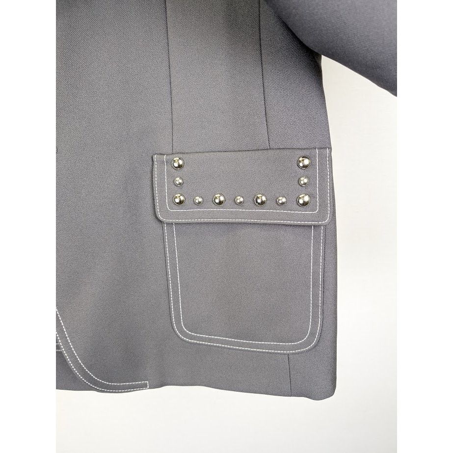 Gucci o1rshd1 Fluid Drill Palace Jacket in Steel Gray Size US L / EU 52-54 / 3 - 7 Thumbnail