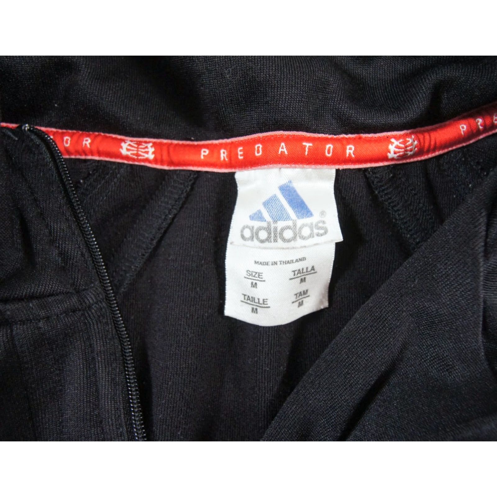 Adidas VINTAGE Adidas Sweater Mens Medium Black 1/4 Zip Pullover Predator 3 Stripes Y2K Mens Size US M / EU 48-50 / 2 - 6 Thumbnail