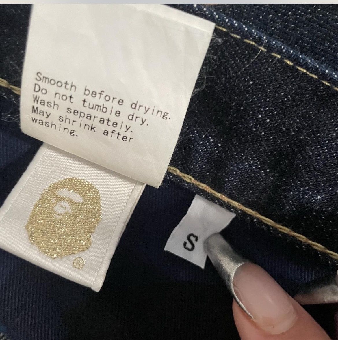 Bape BAPE A Bathing APE dark wash jeans Size 30" / US 8 / IT 44 - 5 Thumbnail