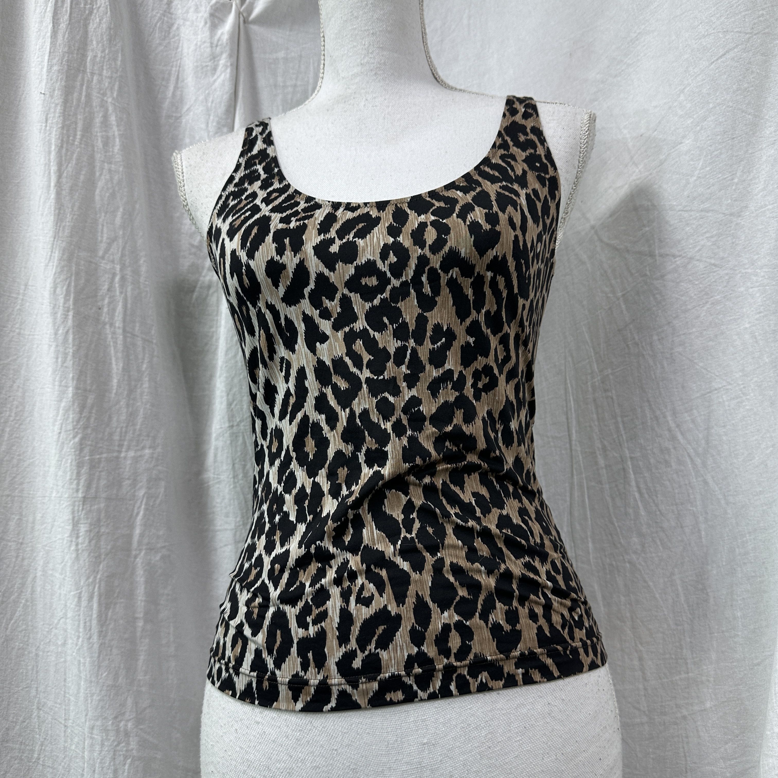 Dolce & Gabbana Vintage Old Money Preppy Dolce & Gabbana Cheetah Tanktop Y2K Size S / US 4 / IT 40 - 6 Thumbnail