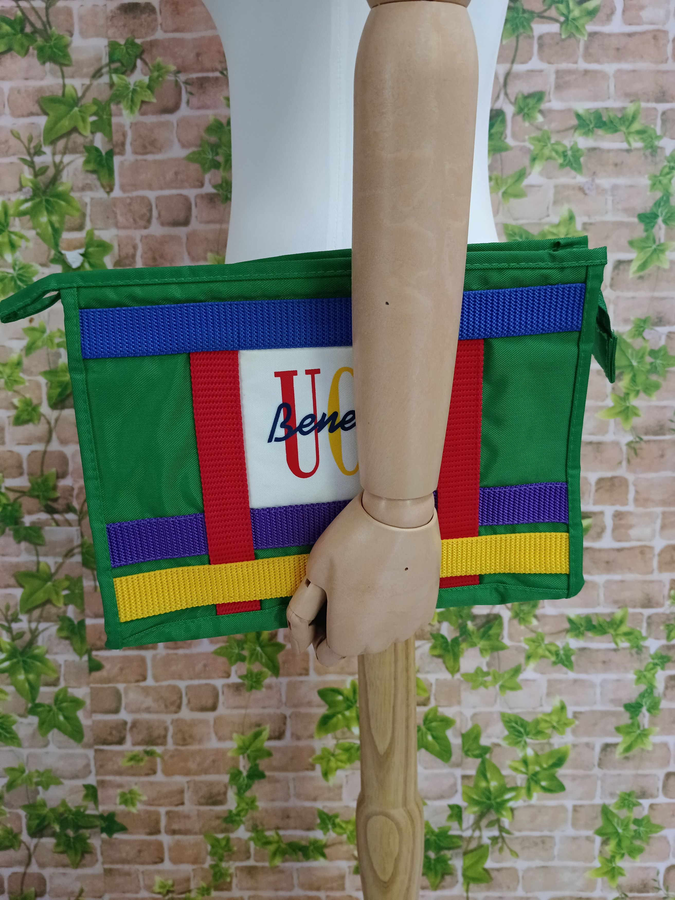 United Colors Of Benetton UCB 90s MULTICOLOUR CLUTH Size ONE SIZE - 2 Thumbnail