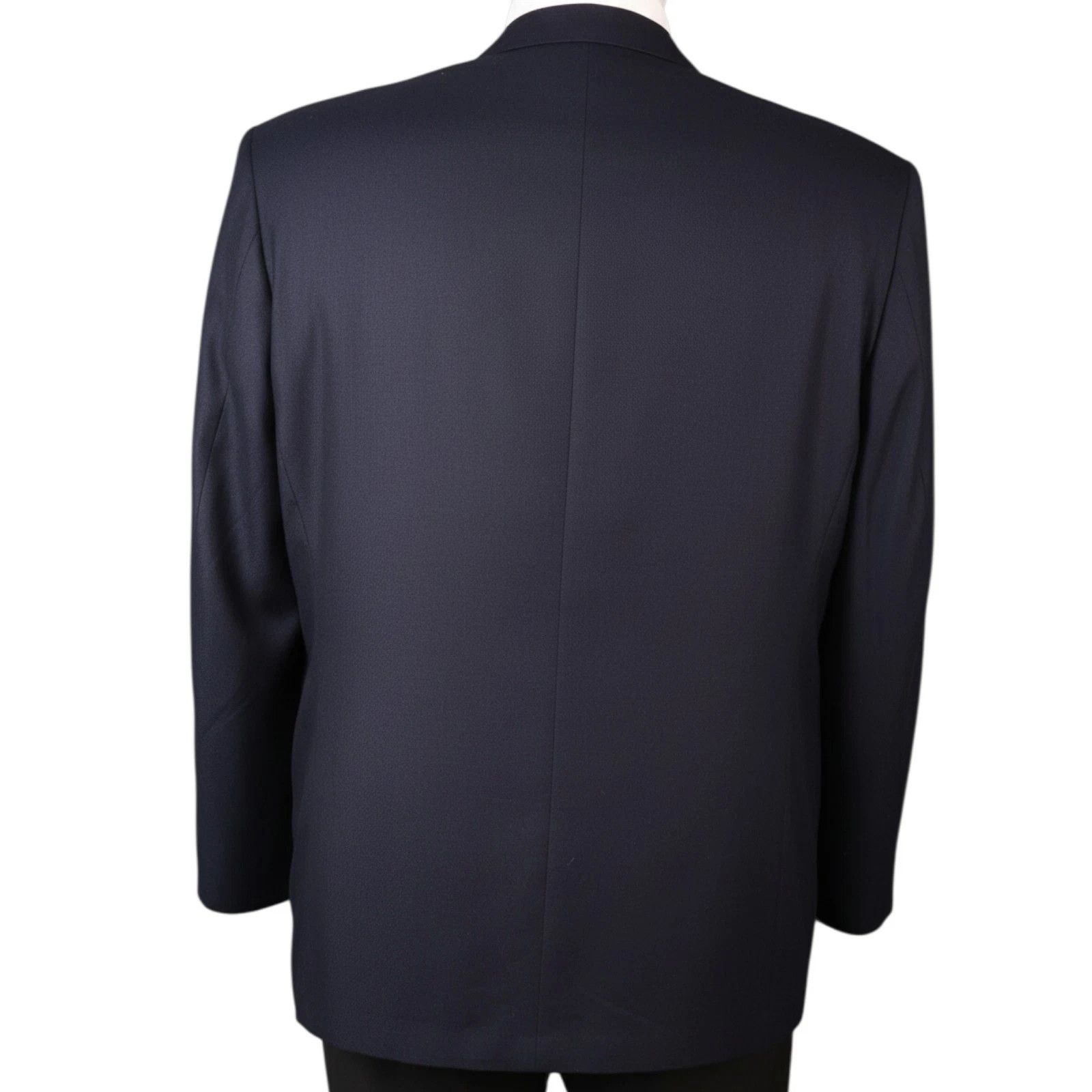 Oscar De La Renta Oscar de la Renta 46R 100% Silk Blazer Navy Size 46R - 10 Thumbnail
