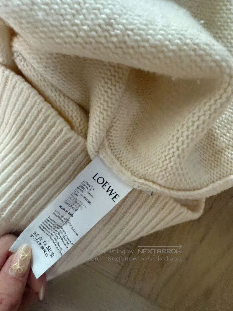 Loewe Loewe White Knit Sweater M. Size US M / EU 48-50 / 2 - 3 Thumbnail