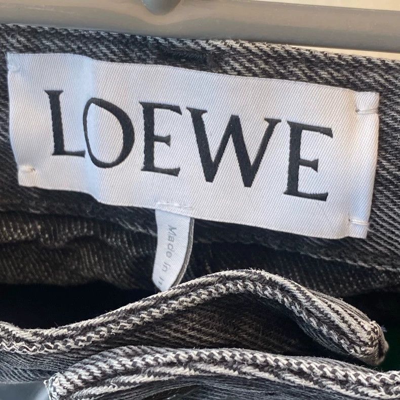 Loewe LOEWE Gray embroidered logo jeans Size 34" / US 12 / IT 48 - 3 Thumbnail