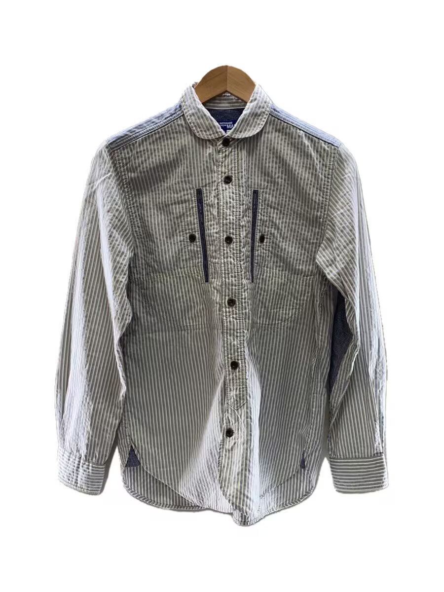 Junya Watanabe 2013 Utility Zip Pocket Striped Button Up Shirt Size US XS / EU 42 / 0 - 1 Thumbnail