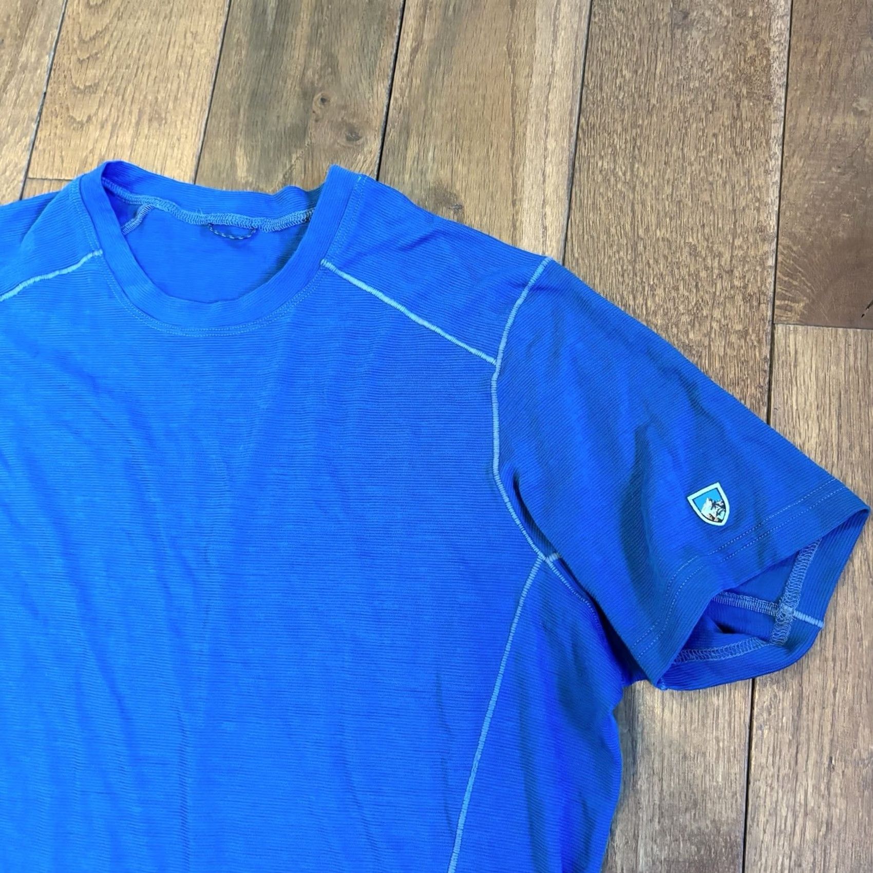 Vintage Kuhl Valiant T Shirt Performance Wool Blend Blue Baselayer S Mens Size US S / EU 44-46 / 1 - 2 Thumbnail