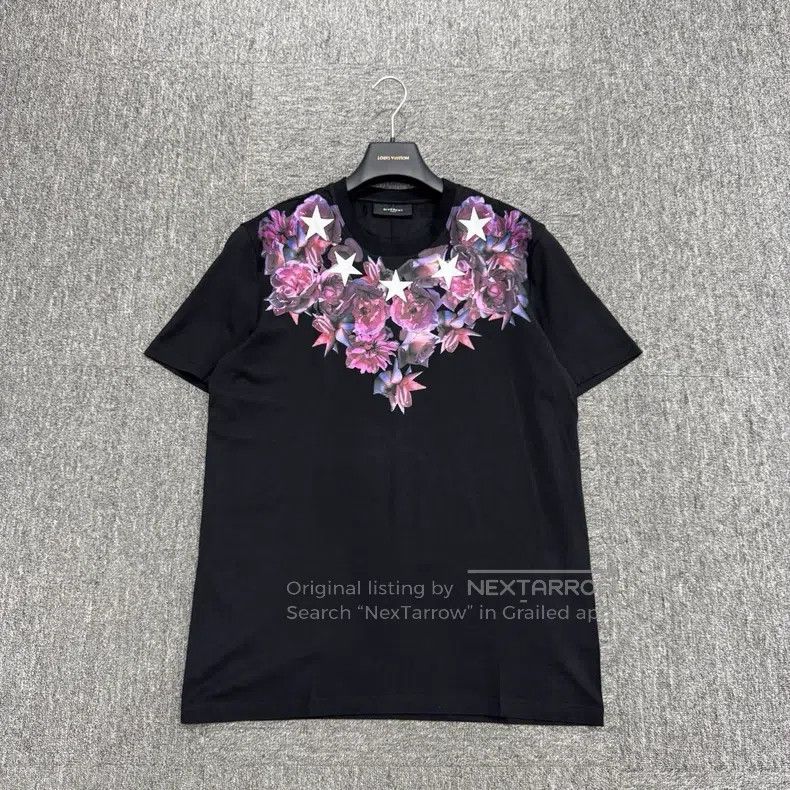 Givenchy Givenchy Rose Printed Short Sleeve Size US L / EU 52-54 / 3 - 1 Thumbnail