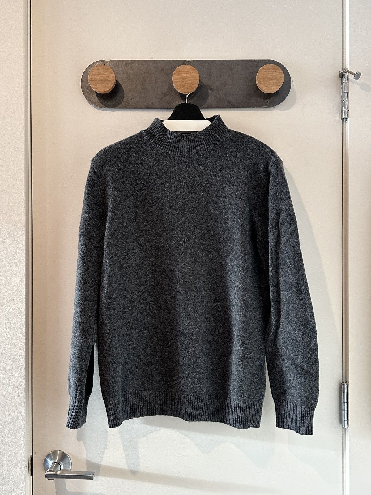 Brunello Cucinelli Mock Neck Sweater in Gray
