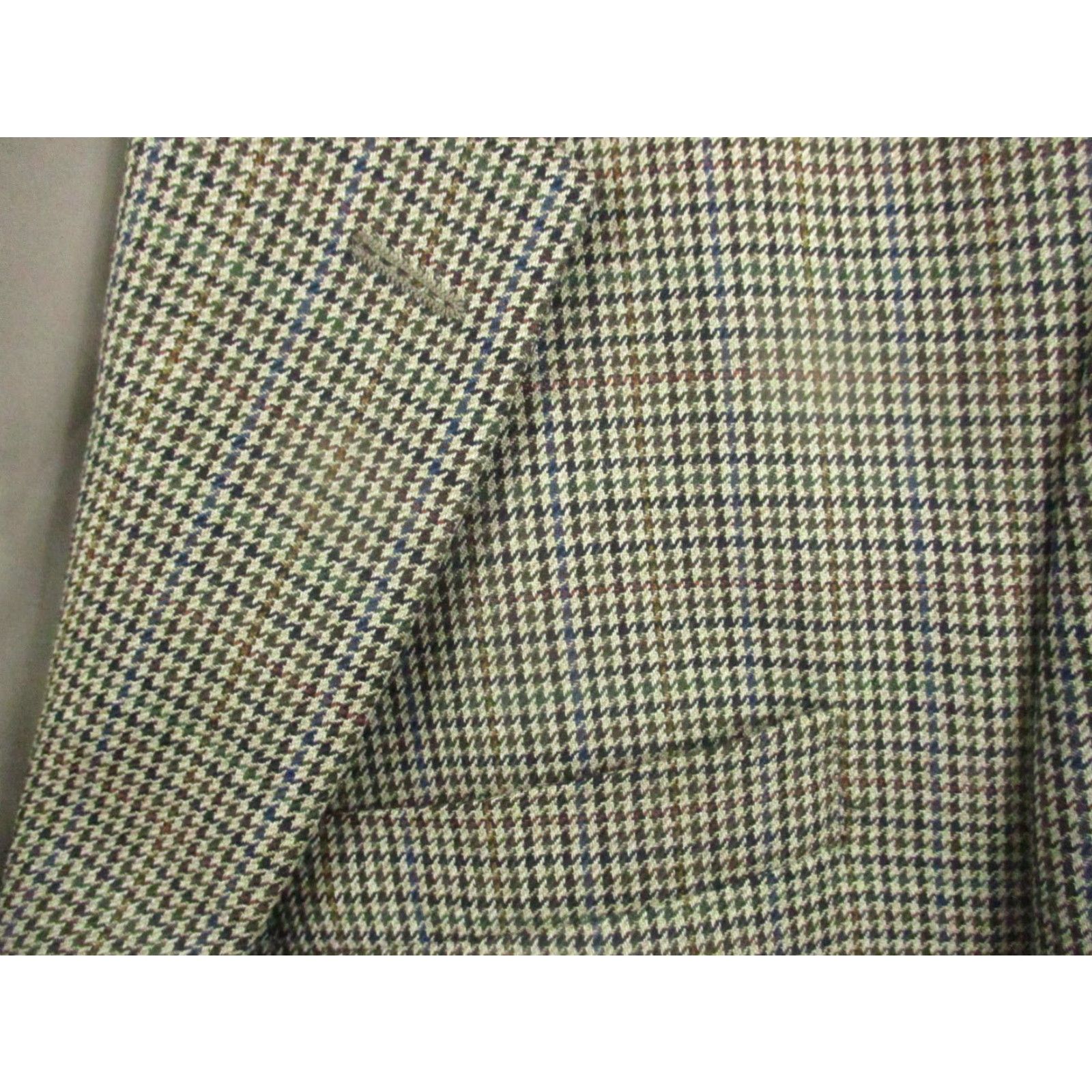 Ralph Lauren LAUREN RALPH LAUREN Sport Jacket 44 R Wool Brown Blazer Houndstooth Tweed Blazer Mens 44 Regular Wool Tweed Notch Two-Button Jacket Sportcoat Size 44R - 2 Thumbnail