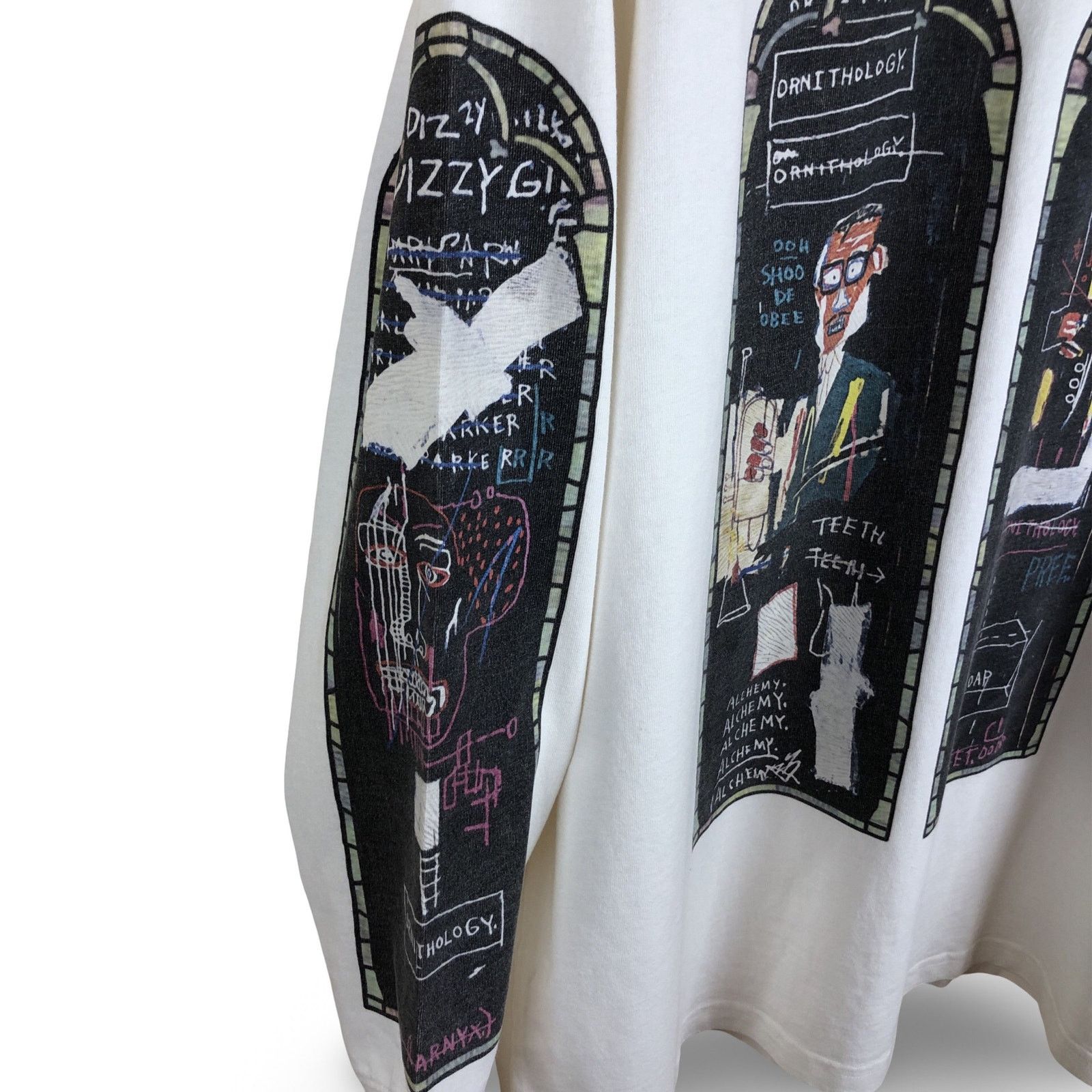 H&M × Jean-Michel Basquiat × Who Decides War WHO DECIDES WAR x Basquiat x H&M Long Sleeve Relaxed T-Shirt Size US XXL / EU 58 / 5 - 4 Thumbnail