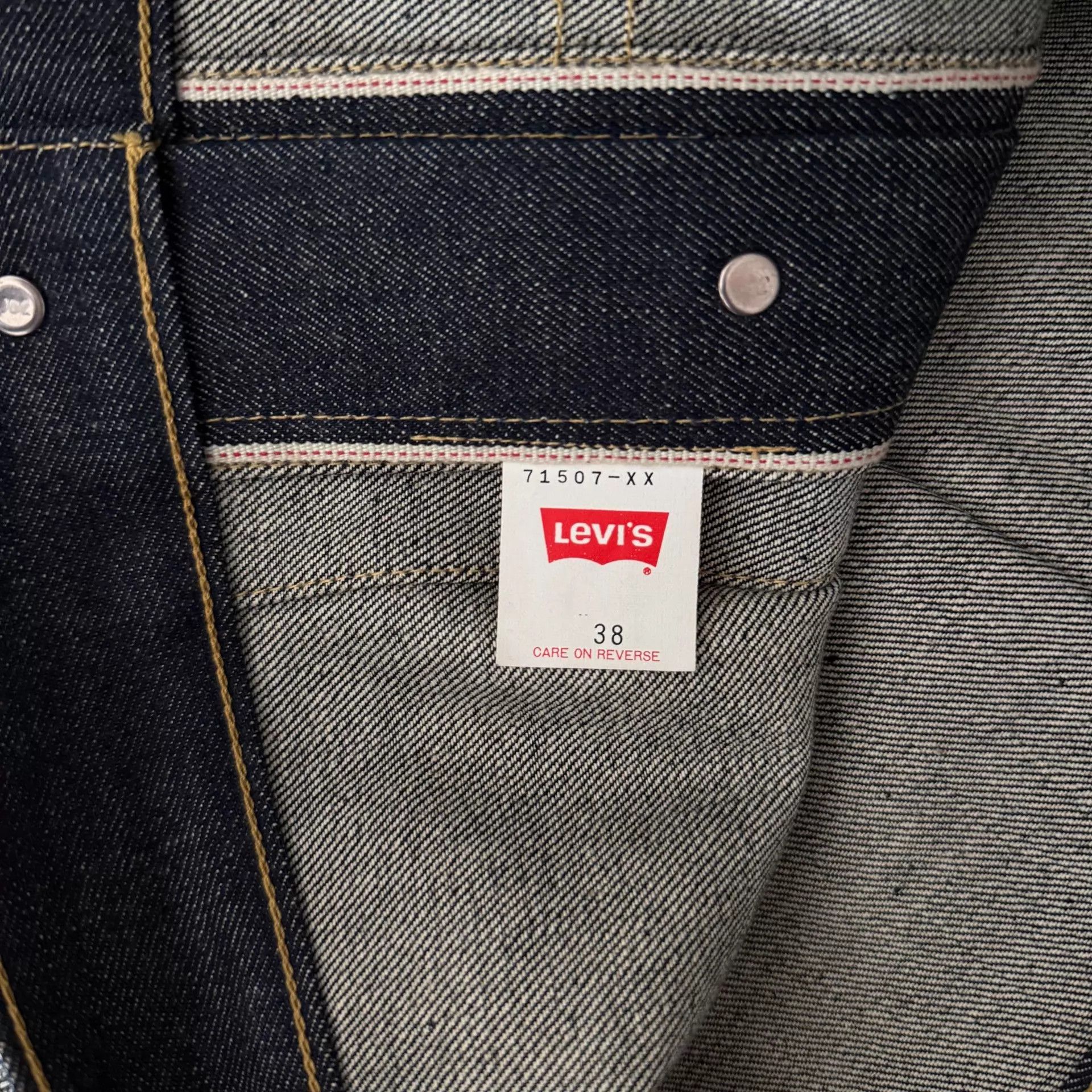 Levi's Levi's LVC507 Type2 Raw Denim Jacket Japan 95' 38 Size US M / EU 48-50 / 2 - 8 Thumbnail