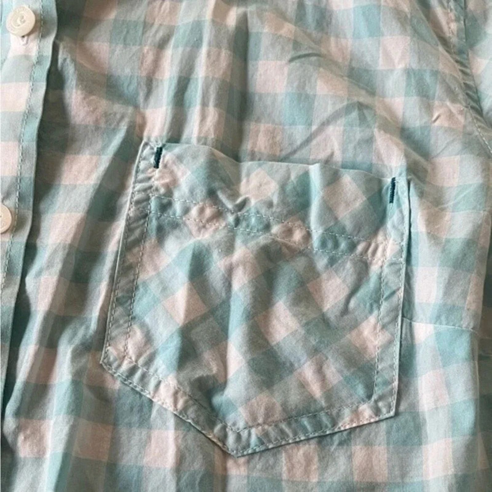 Patagonia Patagonia woman’s green/white plaid 100% cotton shirt, sz 6 Size S / US 4 / IT 40 - 2 Thumbnail