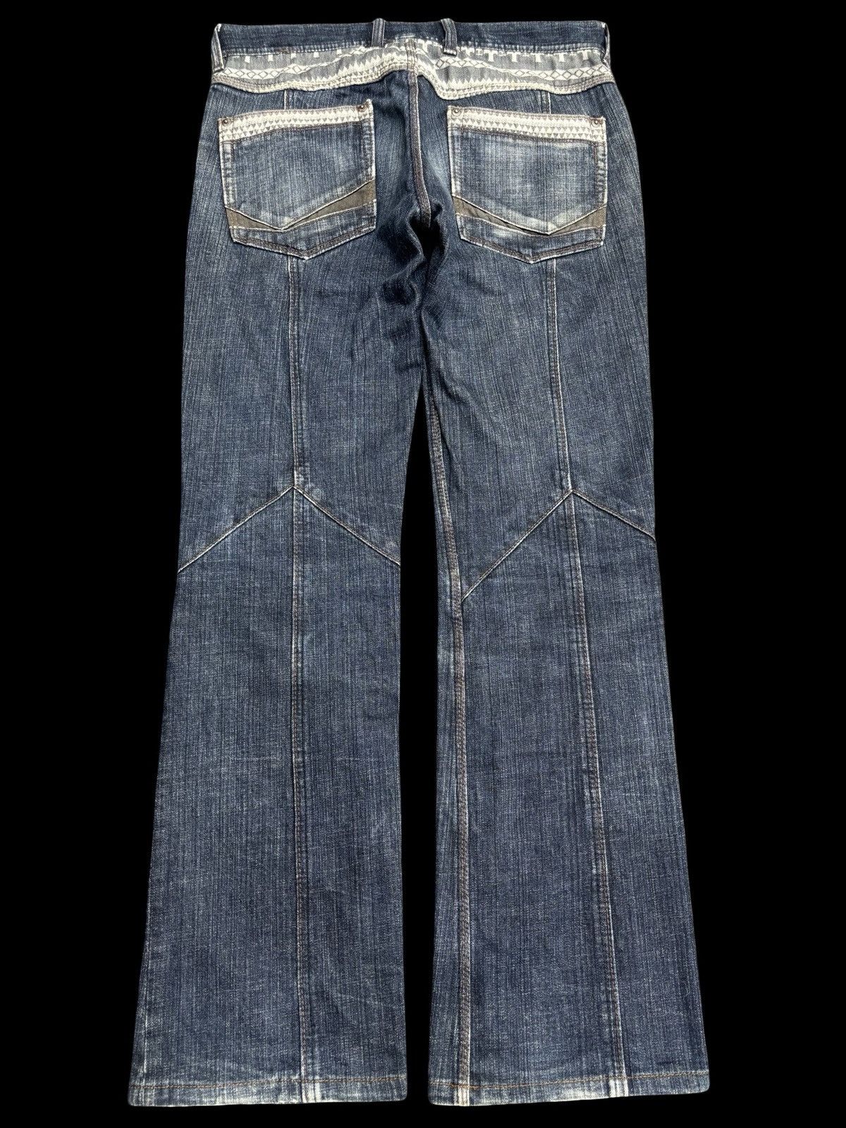 HIDEAWAYS 💥Avant Garde💥Hideaways Multiple Seam Flare Denim F621 Size US 31 - 1 Thumbnail