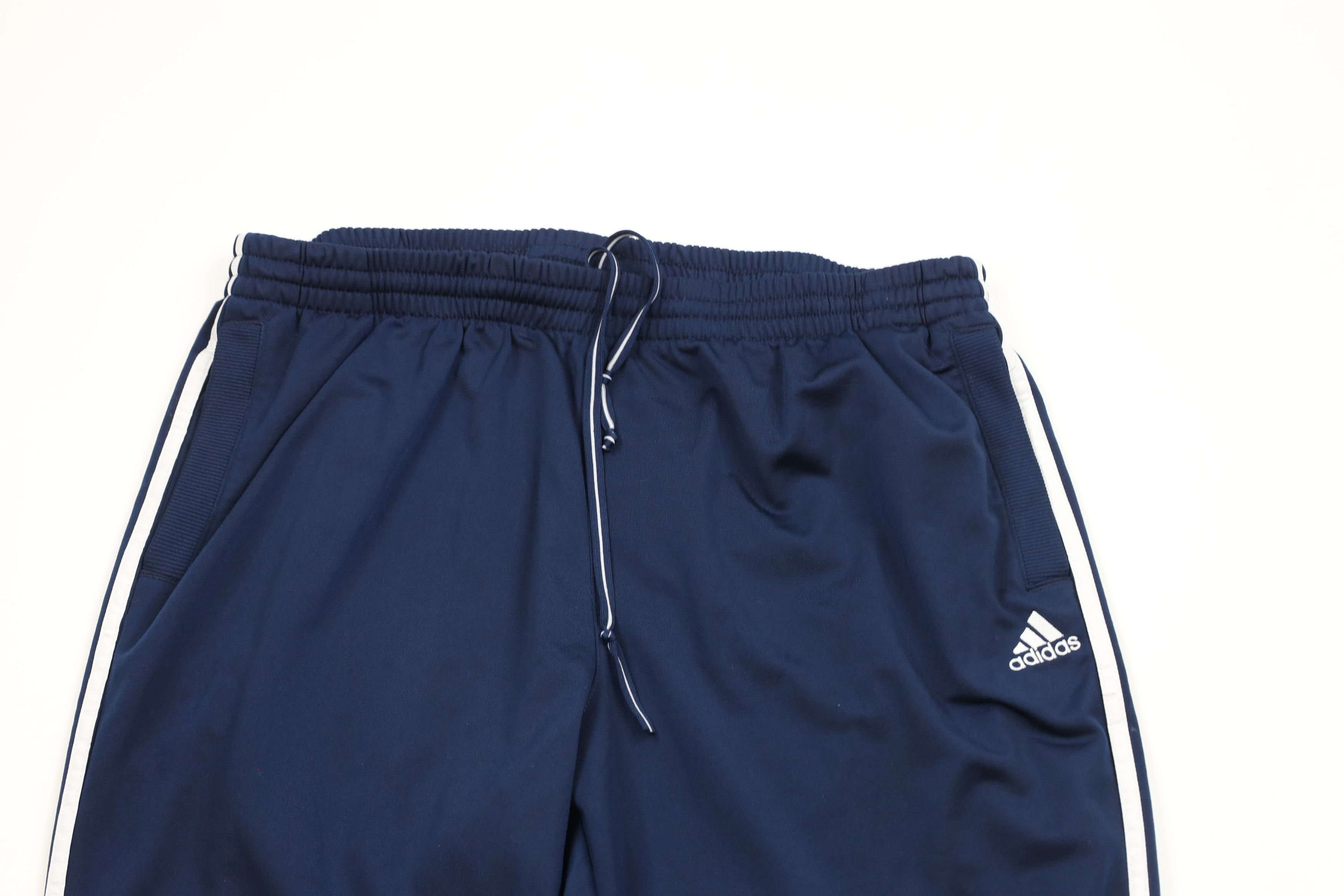 Adidas × Vintage Vintage Adidas Striped Wide Leg Sweatpants Pants Blue Size US 40 / EU 56 - 2 Thumbnail