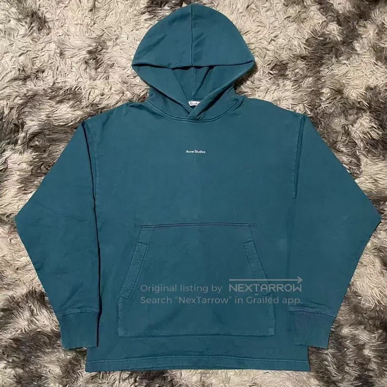 Acne Studios Acne Studios Logo Washed Distressed Hooded Sweatshirt Size US XXS / EU 40 - 1 Thumbnail