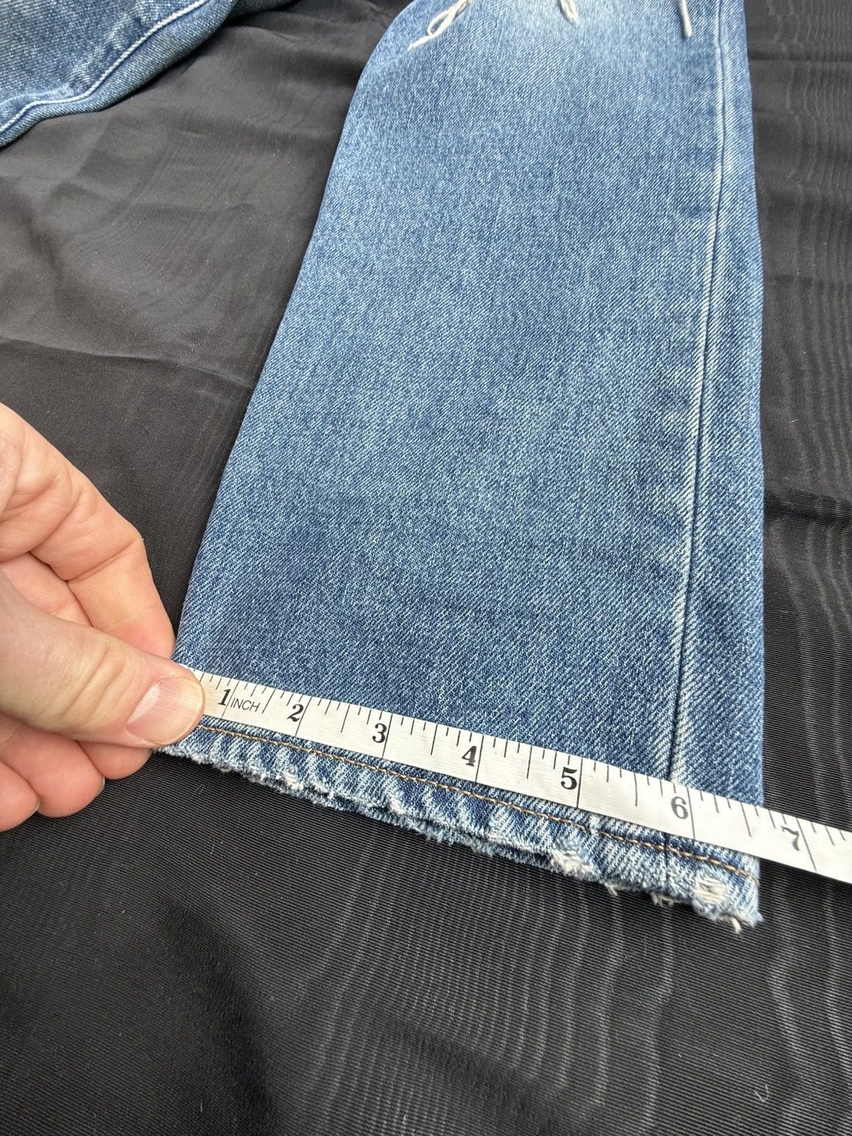 Saint Laurent Paris SS16 Saint Laurent D10 knee rip jeans Hedi 32 grail slim Size US 33 - 12 Thumbnail