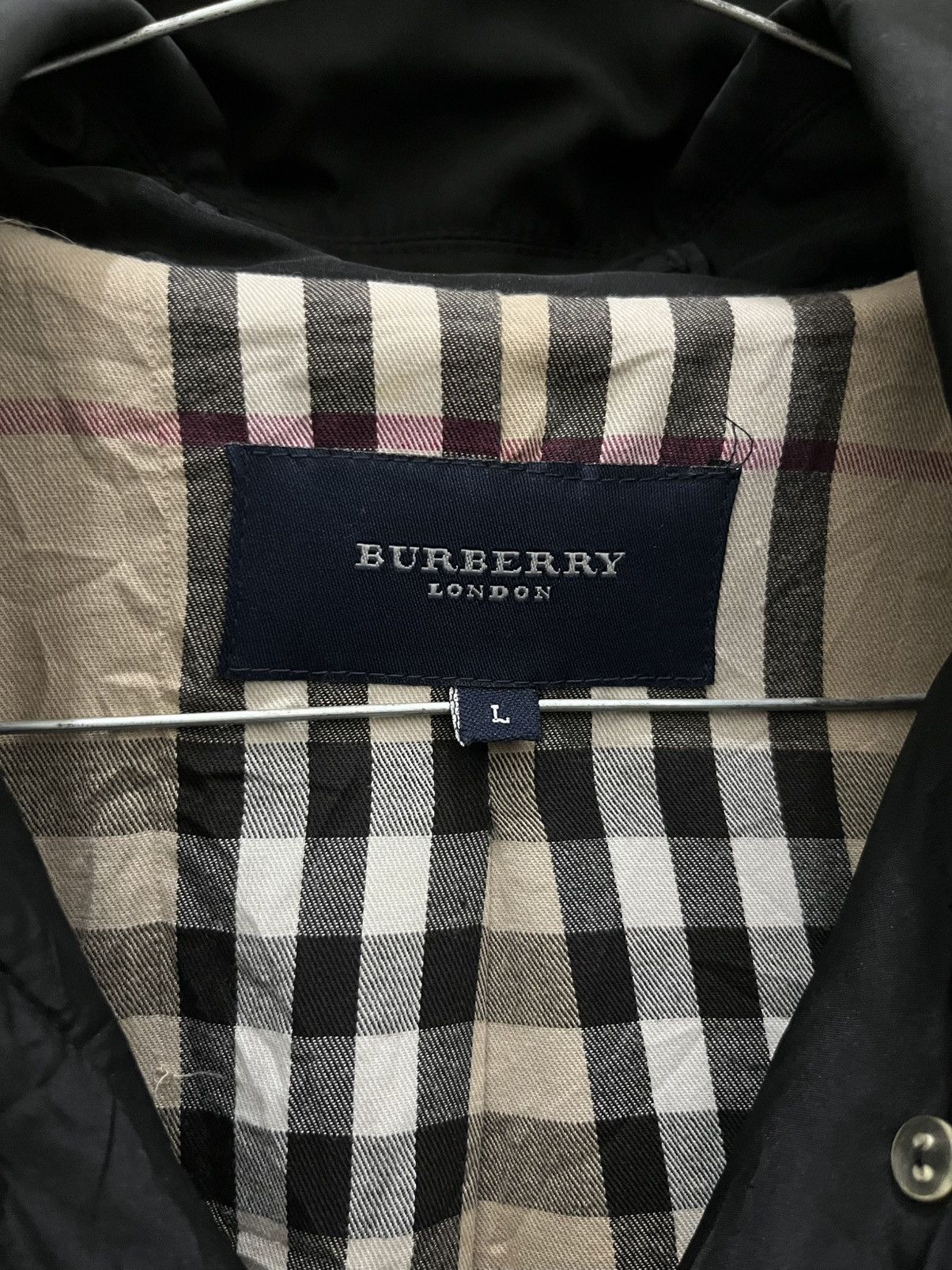 Burberry Vintage Burberry Nylon Coat Jacket Size US L / EU 52-54 / 3 - 13 Thumbnail