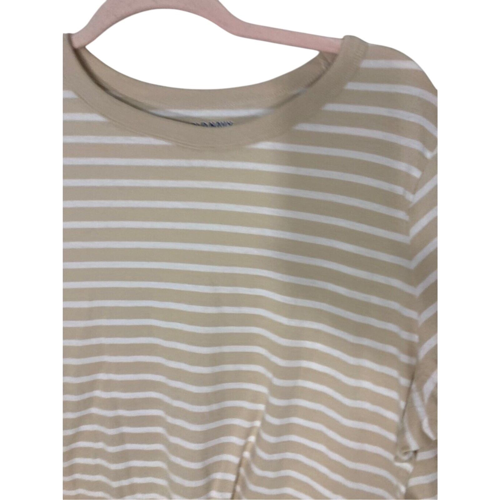 Old Navy Old Navy Neutral Tone Stripe Portofino Prep Long Sleeve Size XL / US 12-14 / IT 48-50 - 2 Thumbnail