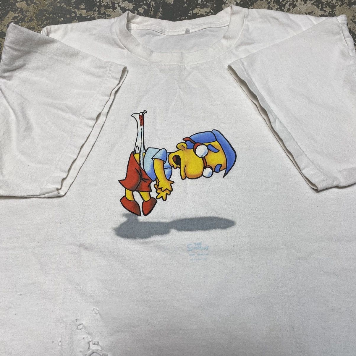 The Simpsons × Vintage Vintage Milhouse Weggie Simpsons Y2K Funny Parody Tshirt Size US L / EU 52-54 / 3 - 4 Thumbnail