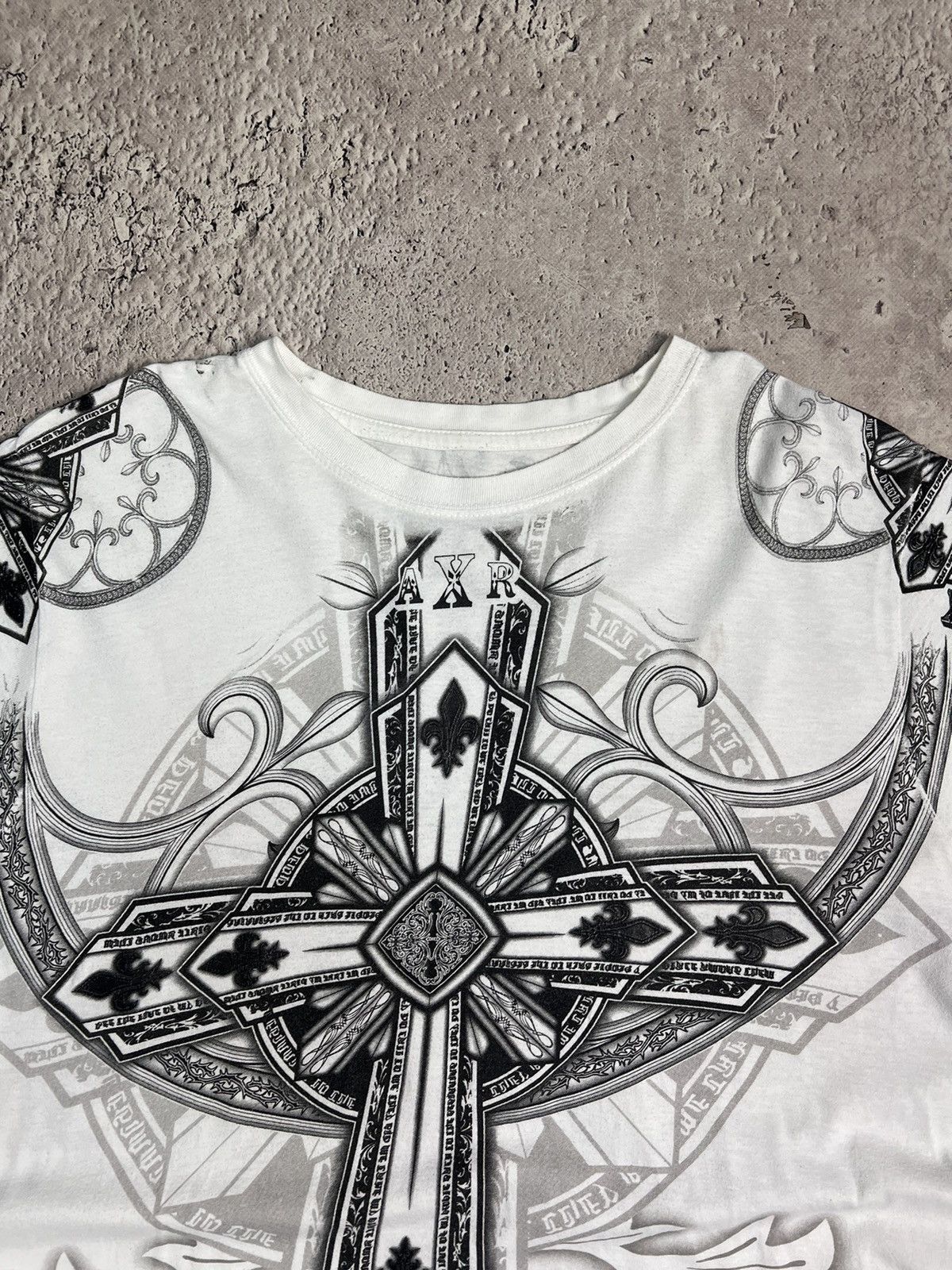 Affliction × Vintage Vintage Gray Affliction Y2K Cyber Jessie Pinkman T Shirt Size US XL / EU 56 / 4 - 9 Thumbnail