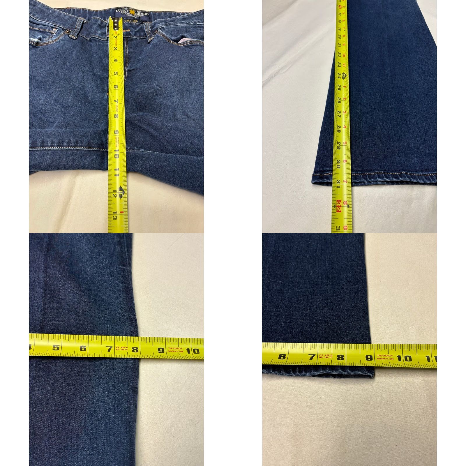Lucky Brand Lucky Brand Jeans Women 14W Boots Jeans Bootcut Regular Blue Denim Flare Leg 32 Inseam VINTAGE No? Size 36" / US 14 / IT 50 - 9 Thumbnail