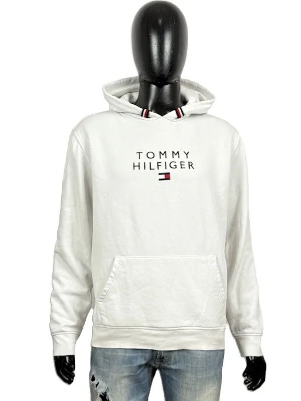 Tommy Hilfiger Tommy Hilfiger Felpa Bianca con Cappuccio Uomo XL Size US XL / EU 56 / 4 - 1 Thumbnail