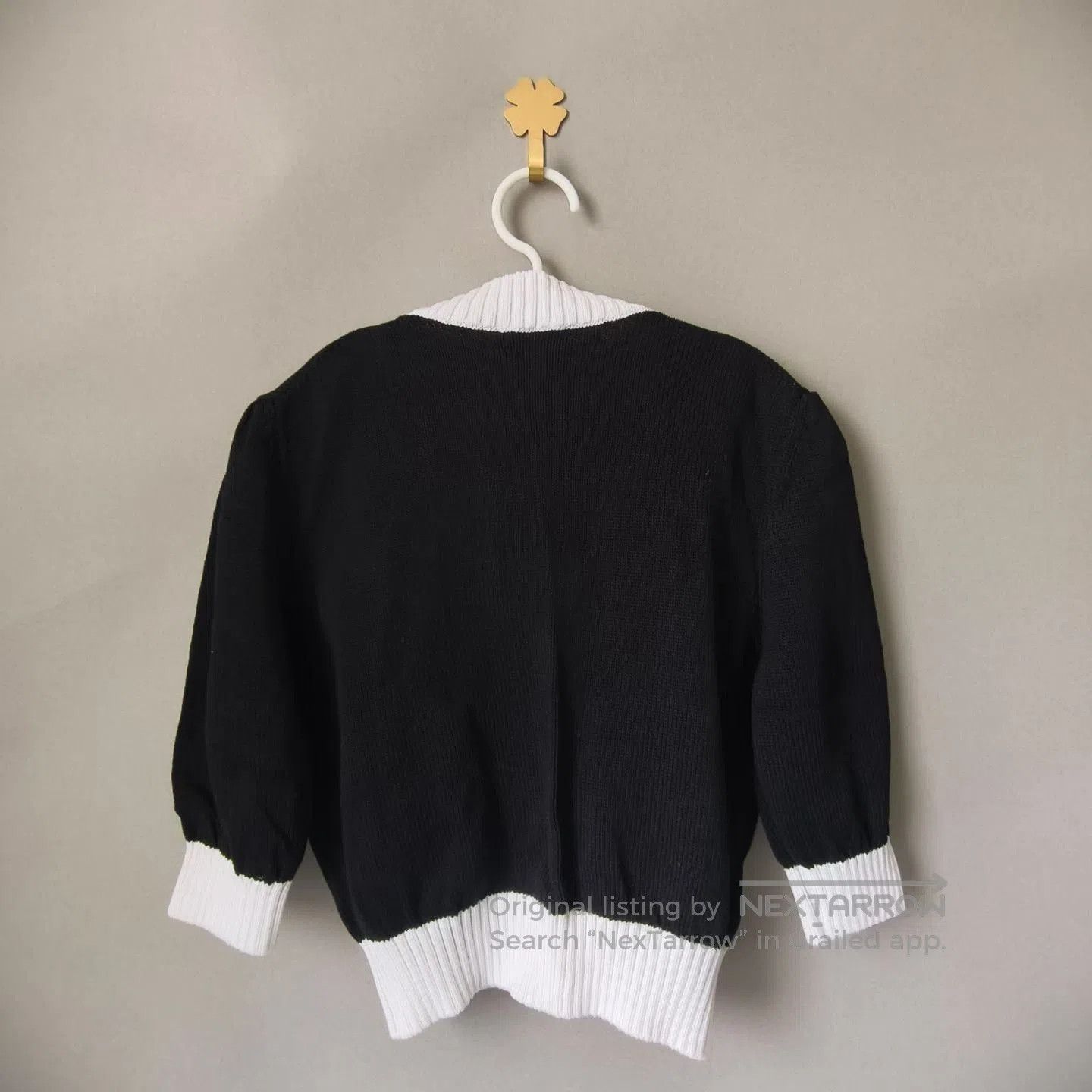 Prada Prada Women's Black Knit Cardigan Shield Logo. Size XS / US 0-2 / IT 36-38 - 2 Thumbnail