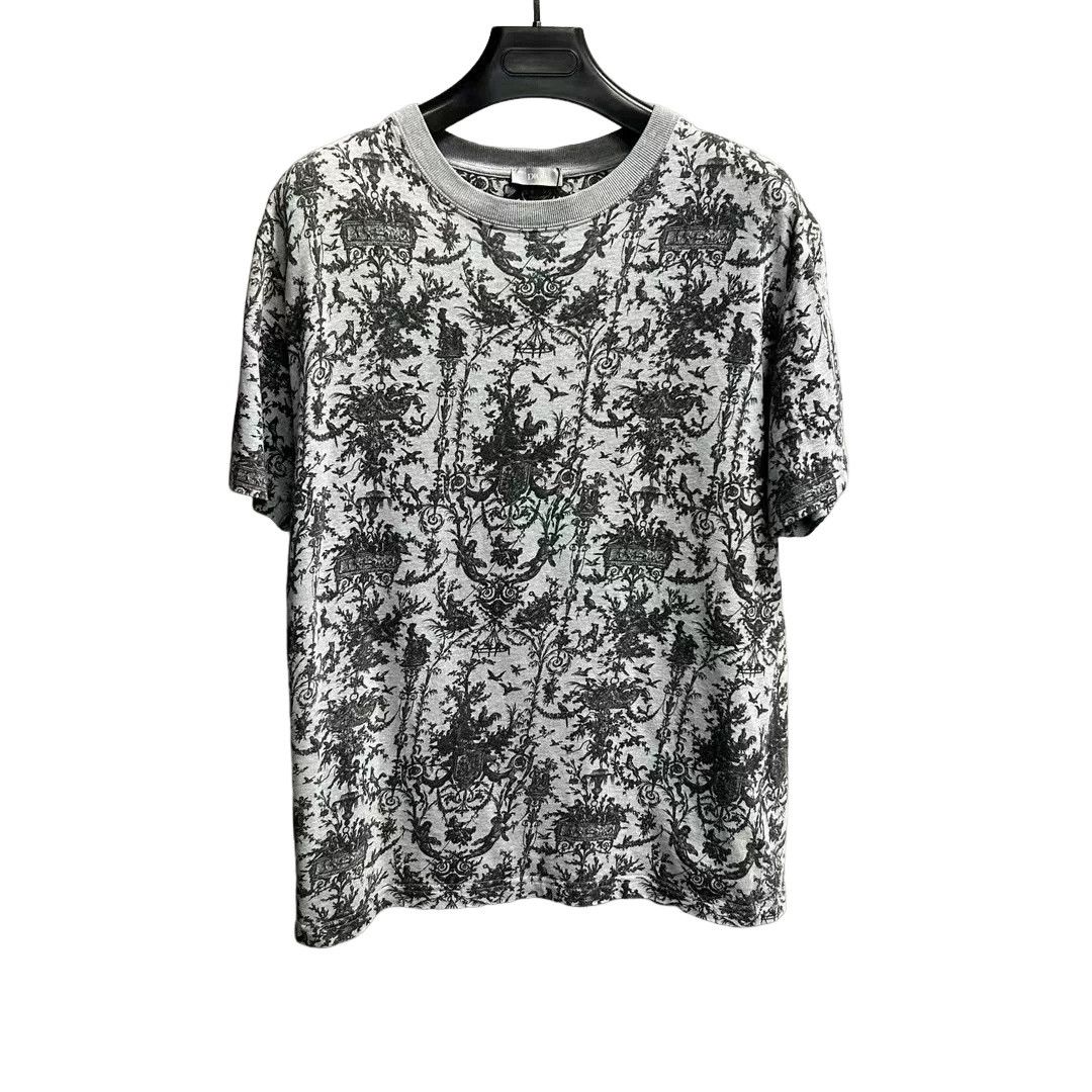 Dior Dior Toile de Jouy Floral Print T-Shirt M Size US M / EU 48-50 / 2 - 1 Thumbnail