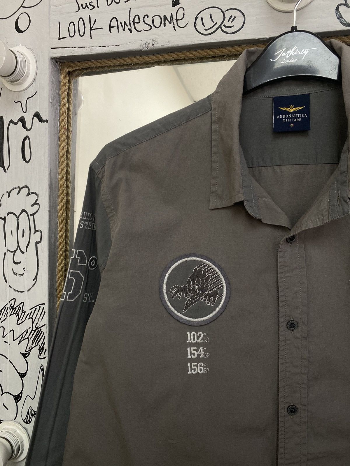 Aeronautica Militare × Vintage Vintage aeronautica militare logo patch button up shirt Size US XXL / EU 58 / 5 - 5 Thumbnail