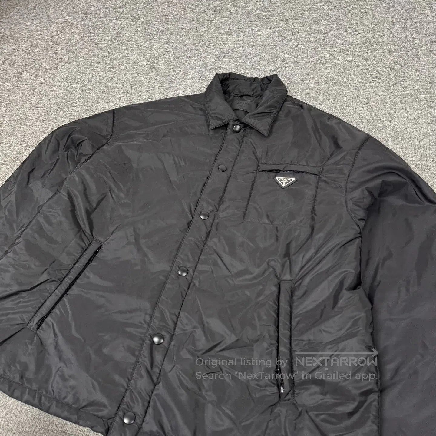 Prada Prada Delta logo; regenerated nylon; cotton jacket| Size US XXL / EU 58 / 5 - 3 Thumbnail