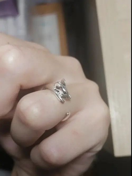 Japanese Brand Cute Mouse Adjustable Ring Size ONE SIZE - 2 Thumbnail