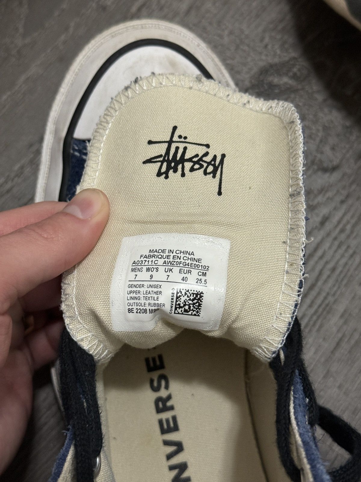 Converse × Stussy Suede 8 ball high tops Size US 7 / EU 40 - 6 Thumbnail