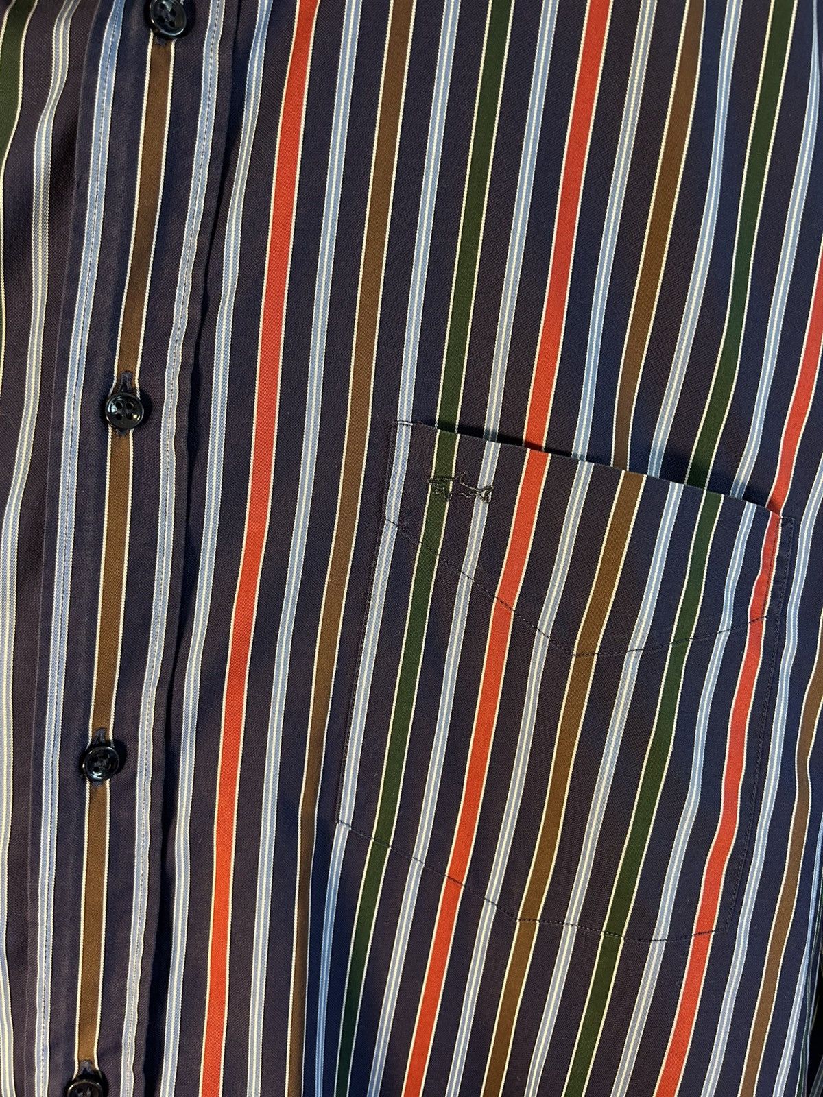 Paul & Shark Paul & Shark Yachting Multicolored Stripes Button Down Shirt Size 46R - 8 Thumbnail