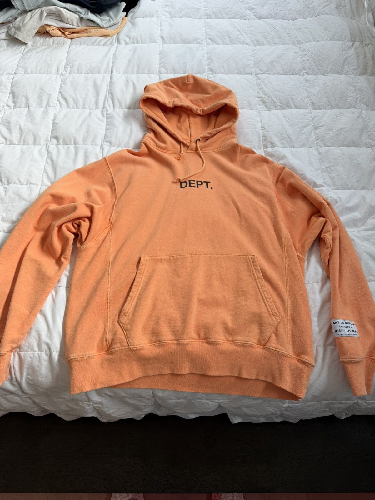 Gallery Dept. Gallery Dept logo orange hoodie Size US XL / EU 56 / 4 - 1 Thumbnail