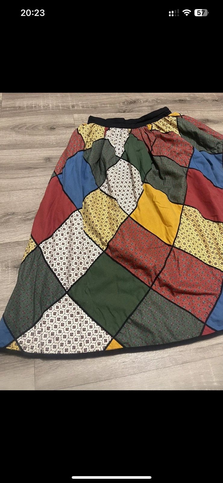 Vintage Souleiado Vintage 70s French Patchwork Maxi Skirt size S Size 24" / US 00 / IT 34 - 6 Thumbnail