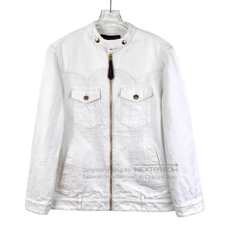 Louis Vuitton Louis Vuitton 23 white logo cotton zippered long-sleeved d Size XS / US 0-2 / IT 36-38 - 1 Thumbnail