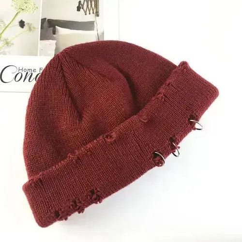 Other Knitted Thick Hip Hop Hole Beanie Size ONE SIZE - 2 Thumbnail